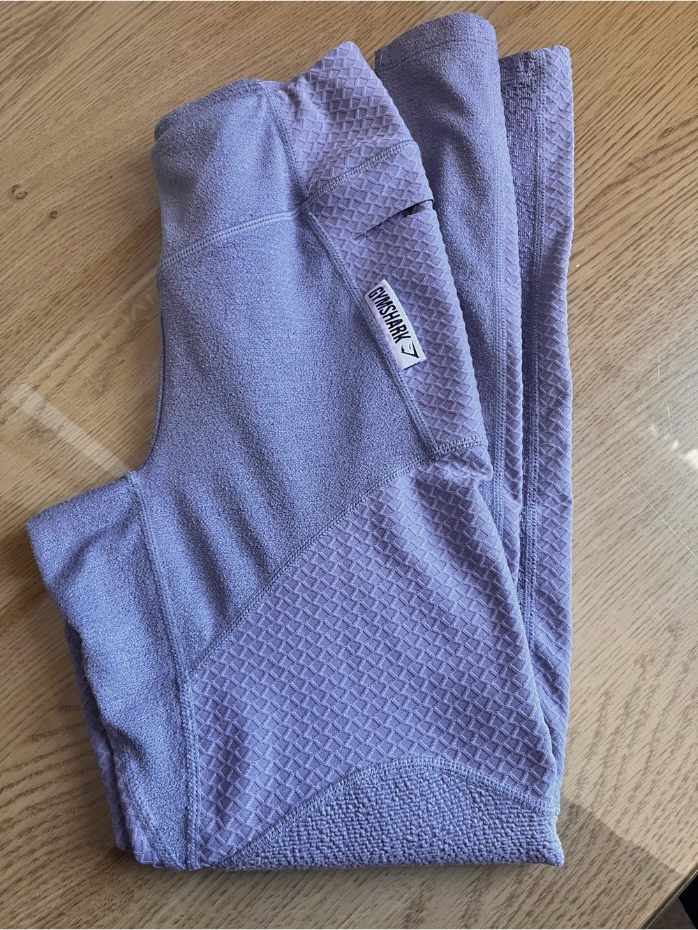 Gymshark Periwinkle/Lilac Textured Performance Leggings